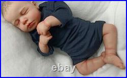 Reborn Baby Newborn Sleeping Boy Silicone Vinyl Realistic Handmade Doll Gift Toy