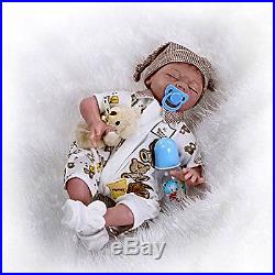 Reborn Baby REAL Doll Soft Silicone Vinyl 22inch Full Magnetic Mouth Lifelike