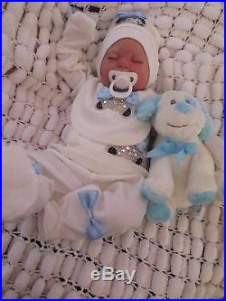 Reborn Baby Realistic Doll & Belly Plate By Sunbeambabies, Puddin Bountiful Baby