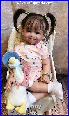 Reborn Baby Toddler Girl RAYA by PING LAU Beautiful NEW SCULPT WithCOA