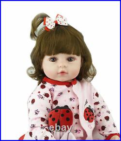 Reborn Baby Twins 24 Girl+boy Dolls Caucasian Newborn Twins Baby Silicone Toys