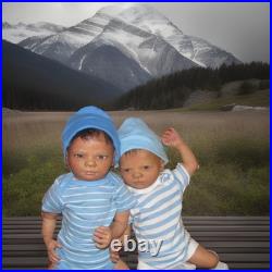 Reborn Baby Twins Realistic Vinyl Dolls