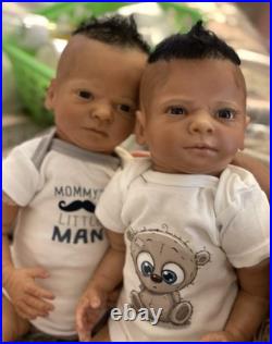 Reborn Baby Twins Realistic Vinyl Dolls