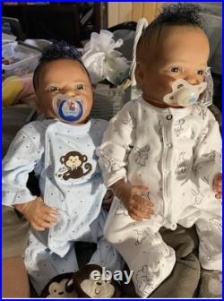 Reborn Baby Twins Realistic Vinyl Dolls