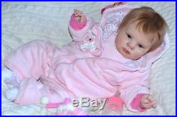 Reborn Baby dolls Christine created from a set of Crystal sculptor Donna Rubert
