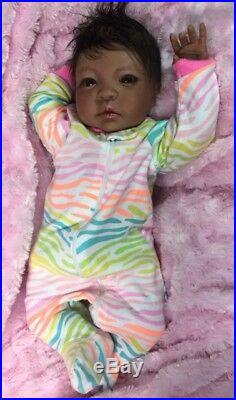 Reborn Biracial Sheliah-Baby Doll Therapy for Kids, Memory Loss, Special Needs