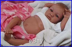 Reborn CUSTOM MADE SHYANN ooak fake baby lifelike vinyl art ARTIST doll PETERSON