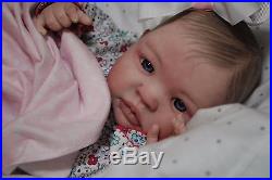 Reborn CUSTOM MADE SHYANN ooak fake baby lifelike vinyl art ARTIST doll PETERSON