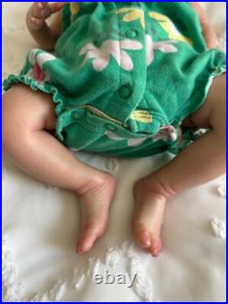 Reborn Cayle Doll by Olga Auer, Newborn Asleep doll, rooted hair, authentic COA