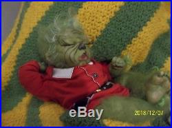 Reborn Christmas Green Yeti Monster Hybrid Grinch Artist Baby Doll Fantasy