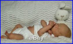 Reborn Collectable Baby doll art Newborn Artborn Twin A Brown Open Mouth