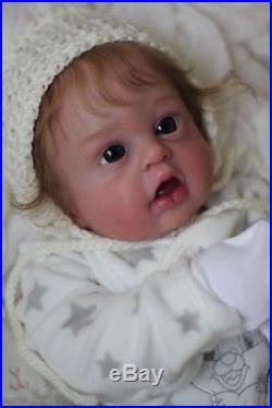 Reborn Cuddle Baby Doll Mae Louise (Vinyl Head, Soft Cloth Limbs and Body)