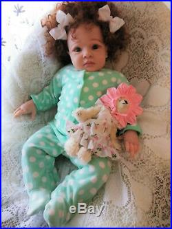 Reborn Doll 24 handmade, rooted hair, Genesis painted ready to go Home