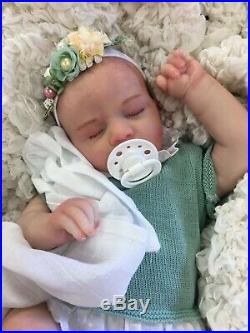 Reborn Doll Baby Girl Painted Hair Stunning Realborn Alexa Uk Seller
