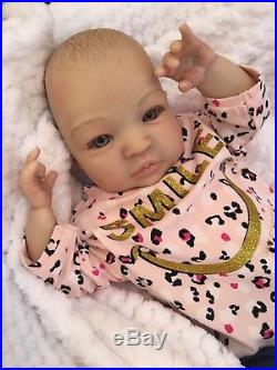 Reborn Doll Baby Girl Shyann Realistic 20 Real Lifelike Childs Eyes Hair Uk