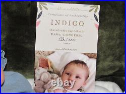 Reborn Doll Indigo by Dawn Donofrio, 21 5 Lbs. 7 Oz. COA