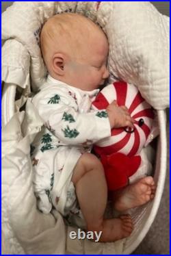 Reborn Doll, June Asleep, Bountiful baby, Realborn, 19inches