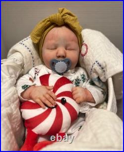 Reborn Doll, June Asleep, Bountiful baby, Realborn, 19inches