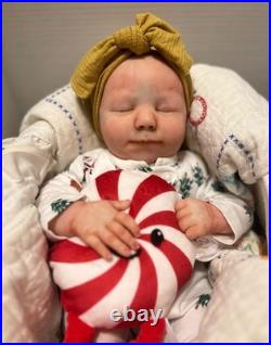 Reborn Doll, June Asleep, Bountiful baby, Realborn, 19inches