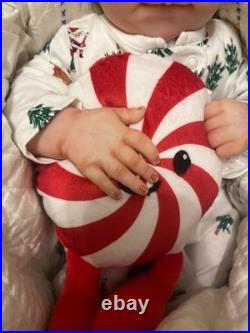 Reborn Doll, June Asleep, Bountiful baby, Realborn, 19inches