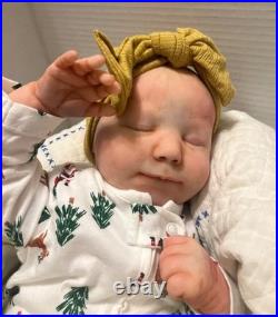 Reborn Doll, June Asleep, Bountiful baby, Realborn, 19inches