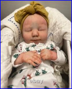 Reborn Doll, June Asleep, Bountiful baby, Realborn, 19inches