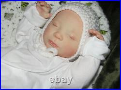 Reborn Doll Realborn Newborn Sage Asleep 3lbs 13oz 19 With COA