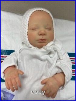 Reborn Doll Realborn Newborn Sage Asleep 3lbs 13oz 19 With COA Reborn Doll Realborn Newborn Sage Asleep 3lbs 13oz 19 With COA