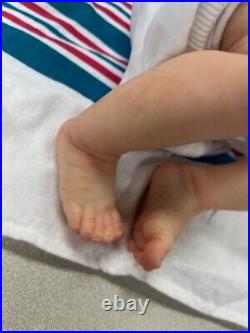 Reborn Doll Realborn Newborn Sage Asleep 3lbs 13oz 19 With COA Reborn Doll Realborn Newborn Sage Asleep 3lbs 13oz 19 With COA