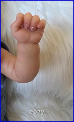 Reborn Doll Theo by Irina Kaplanskaya Baby Boy Doll Biracial Newborn