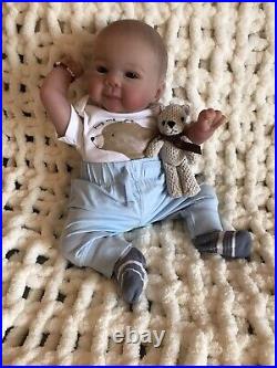 Reborn Dolls Cloth Body Vinyl Limbs Heavy 5 lbs Realistic 18 Baby Boy Lifelike