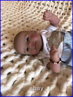 Reborn Dolls Cloth Body Vinyl Limbs Heavy 5 lbs Realistic 18 Baby Boy Lifelike