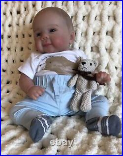 Reborn Dolls Cloth Body Vinyl Limbs Heavy 5 lbs Realistic 18 Baby Boy Lifelike