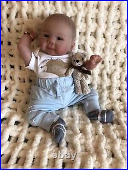 Reborn Dolls Cloth Body Vinyl Limbs Heavy 5 lbs Realistic 18 Baby Boy Lifelike