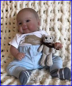 Reborn Dolls Cloth Body Vinyl Limbs Heavy 5 lbs Realistic 18 Baby Boy Lifelike