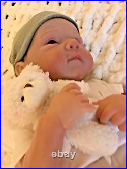 Reborn Dolls Cloth Body Vinyl Limbs Heavy Realistic 19 Inch Baby Boy Lifelike