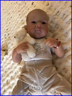 Reborn Dolls Cloth Body Vinyl Limbs Heavy Realistic 19 Inch Baby Boy Lifelike