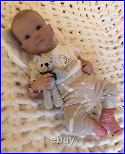 Reborn Dolls Cloth Body Vinyl Limbs Heavy Realistic 19 Inch Baby Boy Lifelike