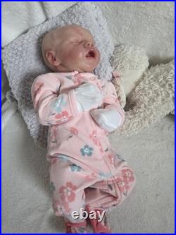 Reborn Girl Doll Cloth Body Pink Floral Outfit Twin A