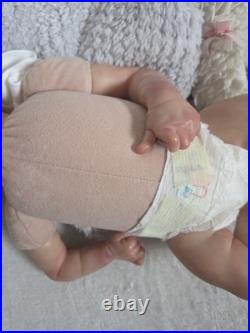 Reborn Girl Doll Cloth Body Pink Floral Outfit Twin A