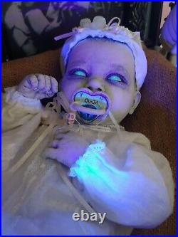 Reborn Horror OOAK Ghost newborn baby Doll Gothic Creepy Dead Halloween