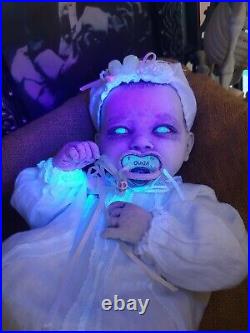 Reborn Horror OOAK Ghost newborn baby Doll Gothic Creepy Dead Halloween