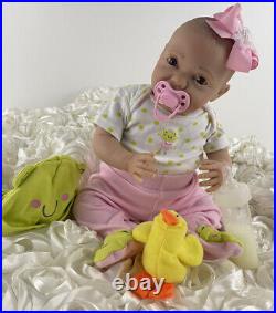 Reborn Kinby Katelyn Doll Girl Preemie 16 Baby Magnetic Pacifier Accessories