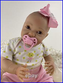 Reborn Kinby Katelyn Doll Girl Preemie 16 Baby Magnetic Pacifier Accessories