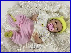 Reborn Kinby Katelyn Doll Girl Preemie 16 Baby Magnetic Pacifier Accessories