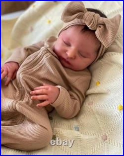 Reborn Lifelike Baby Dolls 19 inch Soft Body Realistic Newborn Dolls, Handmade