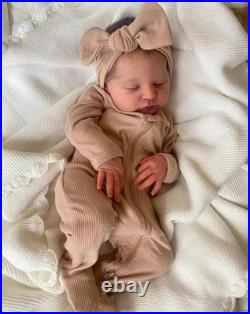 Reborn Lifelike Baby Dolls 19 inch Soft Body Realistic Newborn Dolls, Handmade