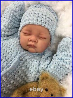 REBORN LIFELIKE BOY BABY IN SPANISH KNITTED SET FULL LIMBS 017 BUTTERFLY BABY