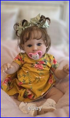 Reborn Like Weighted Cloth Body Vinyl Limbs Baby Doll
