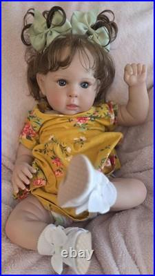 Reborn Like Weighted Cloth Body Vinyl Limbs Baby Doll